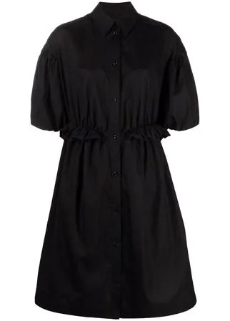 Simone Rocha платье-рубашка с пышными рукавами и оборками