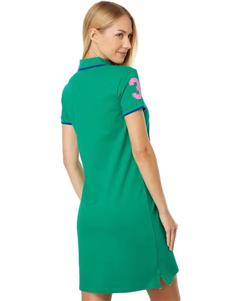 Платье U.S. POLO ASSN. Triple Crown Polo Dress, цвет Deep Green