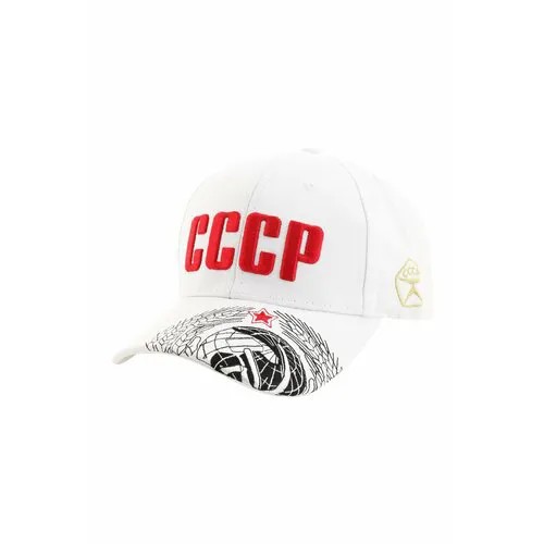 Бейсболка , размер универсальный, белый