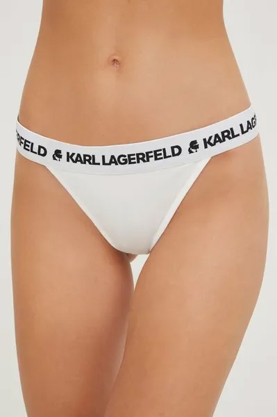 Бразильские трусы Karl Lagerfeld, белый