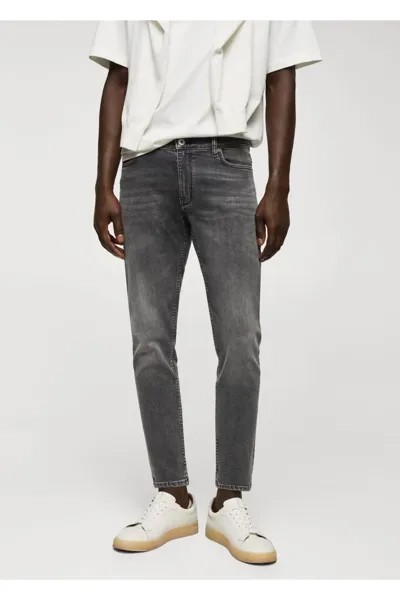 Укороченные зауженные джинсы Tom Mango, серый