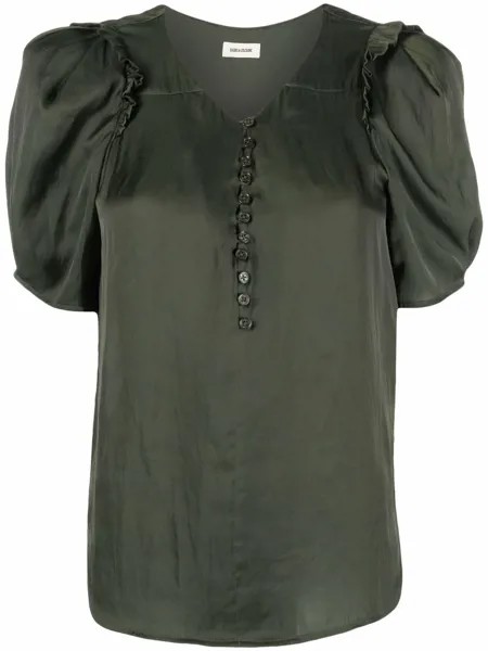 Zadig&Voltaire блузка Twity с объемными рукавами