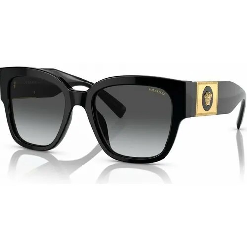 Солнцезащитные очки Versace VE 4437U GB1/T3, черный, серый