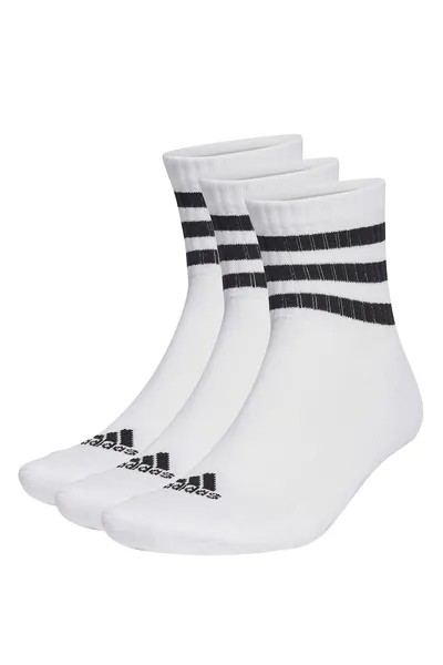 Короткие полосатые носки - 3 пары Adidas Performance, белый