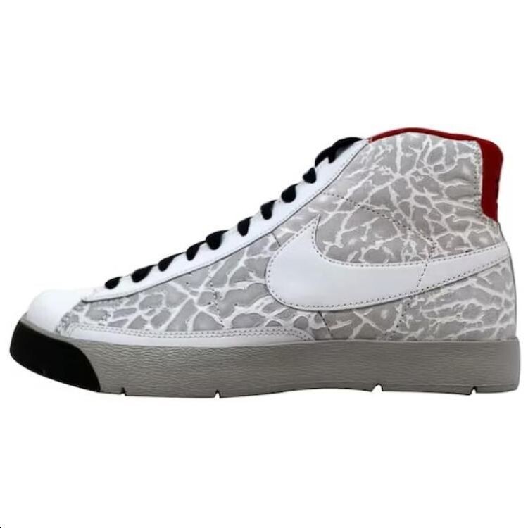 Кроссовки Nike Blazer Hi Premium White/White-Granite-Black, серый