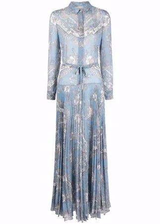 Emilio Pucci длинное платье-рубашка с принтом Rugiada
