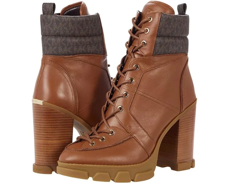 Ботинки MICHAEL Michael Kors Ridley Lace-Up Bootie, цвет Luggage