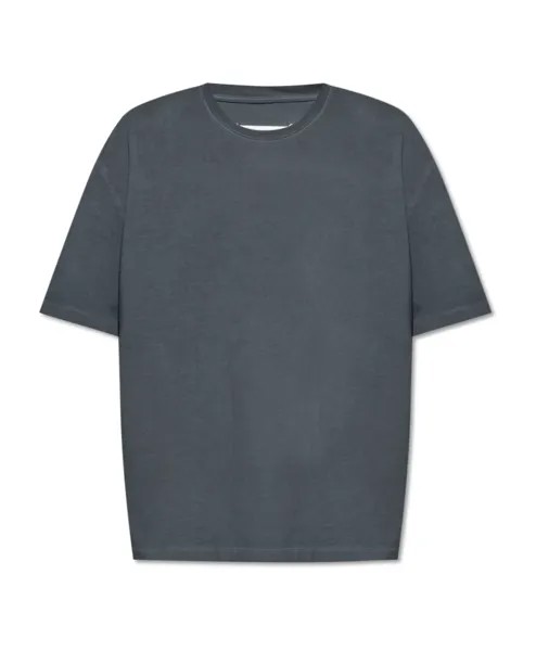 Хлопковая футболка Maison Margiela, серый