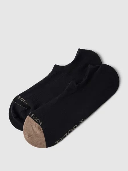 Носки-кроссовки с этикеткой, в упаковке 2 шт., модель Dip Toe Scotch & Soda, черный