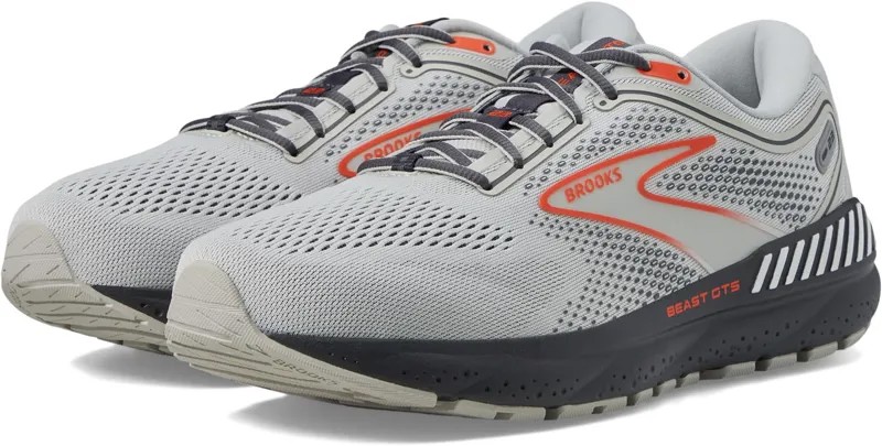 Кроссовки Beast GTS 23 Brooks, цвет Grey/Scarlet/Ebony