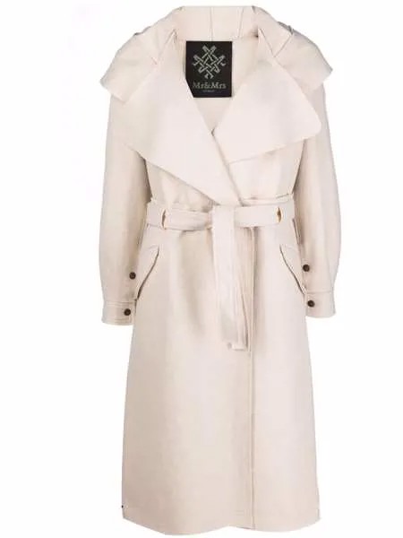 Mr & Mrs Italy belted cashmere coat