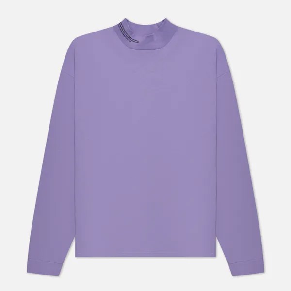 Мужской лонгслив PANGAIA Organic Cotton High Neck фиолетовый, Размер M