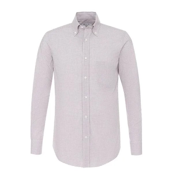 Хлопковая рубашка с воротником button down Loro Piana