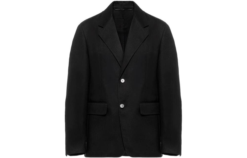 Деловой костюм мужской черный Prada, черный