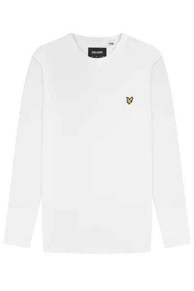 Лонгслив Lyle & Scott Langarmshirt, белый