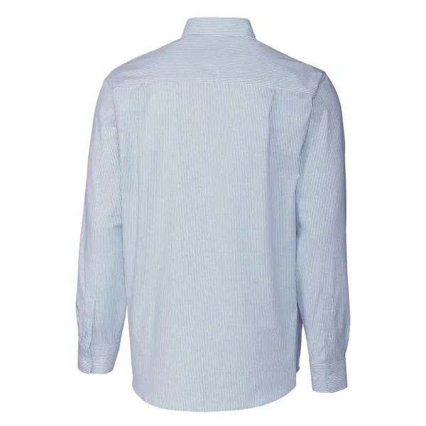 Мужская классическая рубашка с длинными рукавами и длинными рукавами в полоску из оксфорда стрейч Cutter & Buck