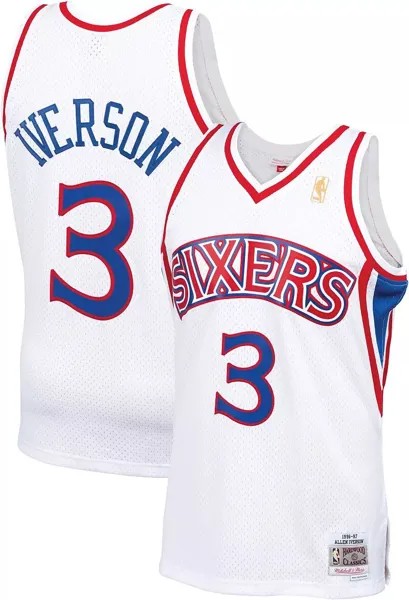 Мужская майка Mitchell & Ness Philadelphia 76ers Allen Iverson #3 Swingman