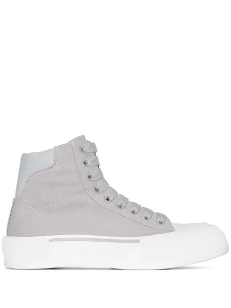 Alexander McQueen высокие кеды Plimsolls