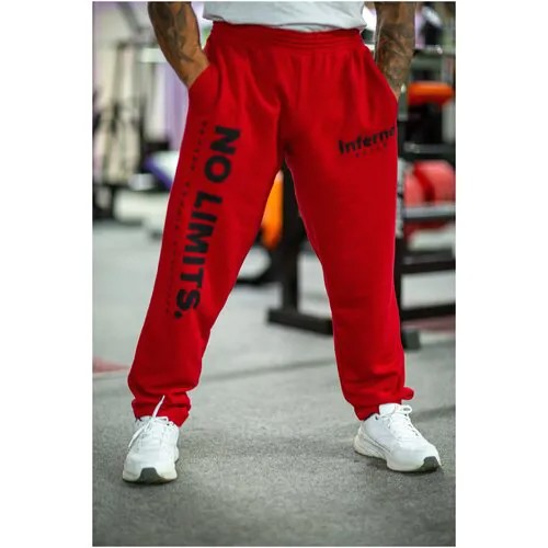 Брюки бананы Inferno Style, размер 4XL, красный