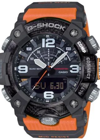 Наручные часы CASIO G-Shock GG-B100-1A9, черный, оранжевый