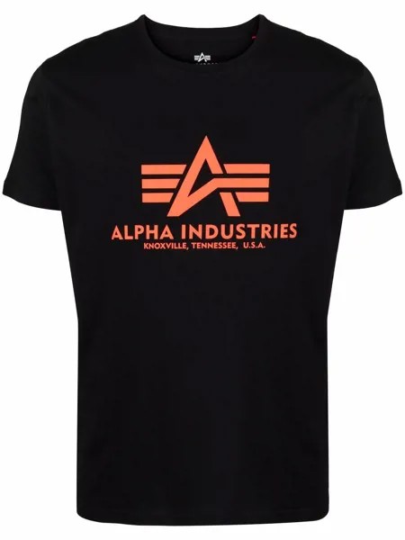 Alpha Industries футболка с логотипом