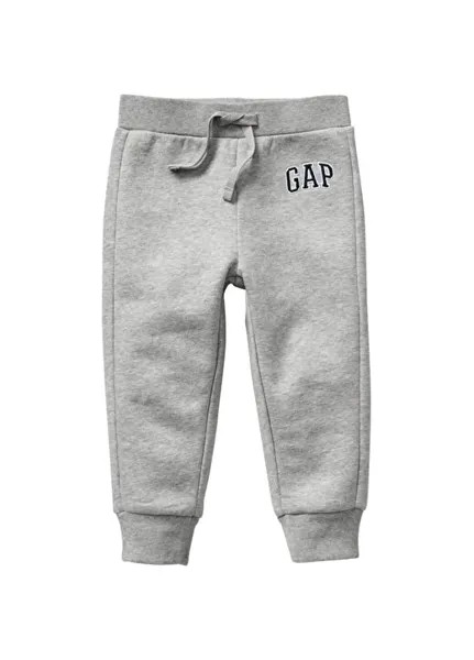 Серые спортивные штаны с принтом для маленьких мальчиков 633913-A Gap, серый