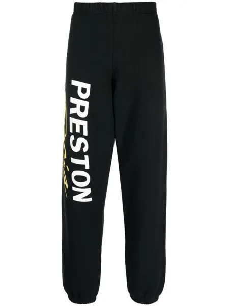 Heron Preston спортивные брюки из органического хлопка с логотипом, черный