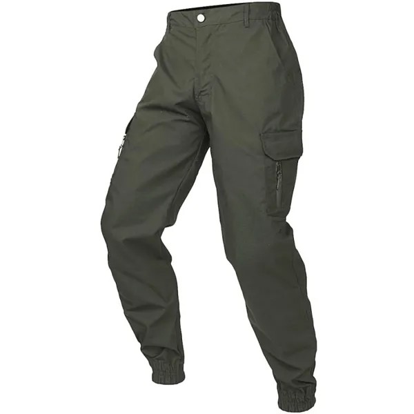 Мужские винтажные уличные тактические брюки-карго с карманами
