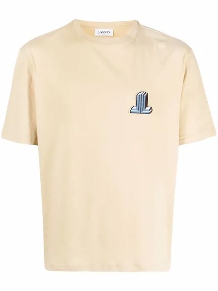 LANVIN футболка с нашивкой-логотипом
