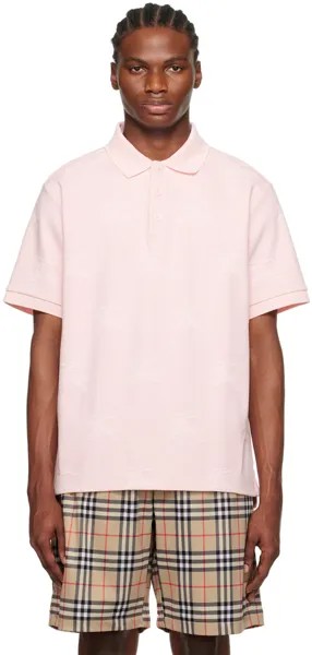 Розовая рубашка-поло Burberry EKD