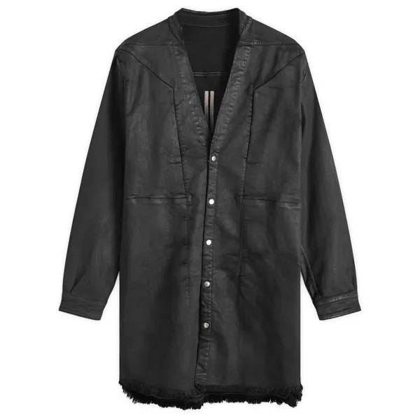 Рубашка Rick Owens Strobe Jumbo Outershirt, черный