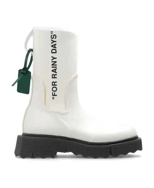 Губчатые резиновые сапоги Off White, белый