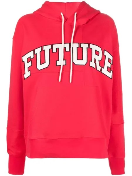 MSGM худи Future с вышитым логотипом, розовый