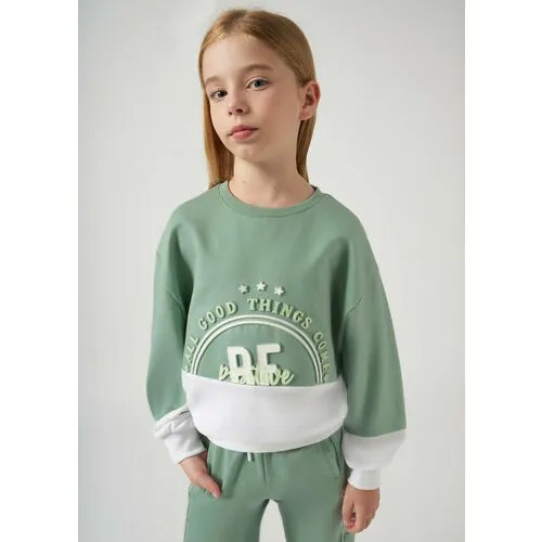 Пуловер Mayoral, размер 152, зеленый