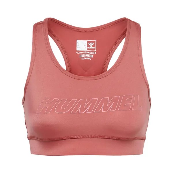 Hmlte Tola Sports Bra женский спортивный бюстгальтер для тренировок с технологией Beecool HUMMEL, цвет rot