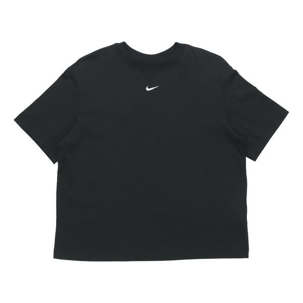 Футболка спортивная одежда предметы первой необходимости вышитый логотип Nike, черный