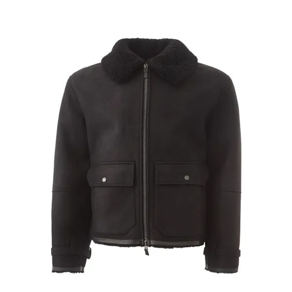 Мужская кожаная куртка Lardini Elegant Montone, черный