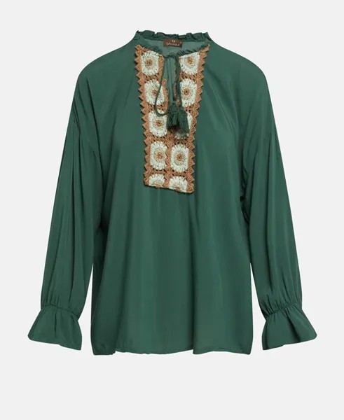 Рубашка блузка Tantra, темно-зеленый