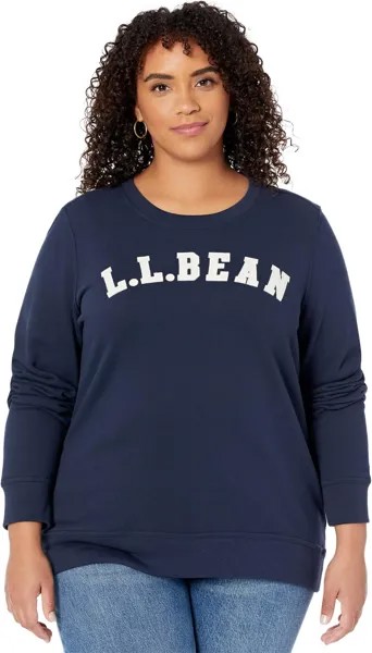 Толстовка 1912 с круглым вырезом и логотипом L.L.Bean, цвет Classic Navy Collegiate Logo