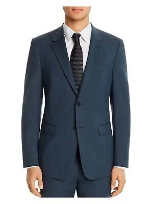 THEORY Мужской однобортный приталенный костюм Chambers синего цвета, отдельный пиджак 38S