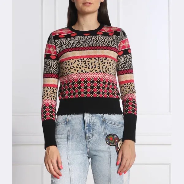 Свитер узкого кроя из осины Desigual, мультиколор