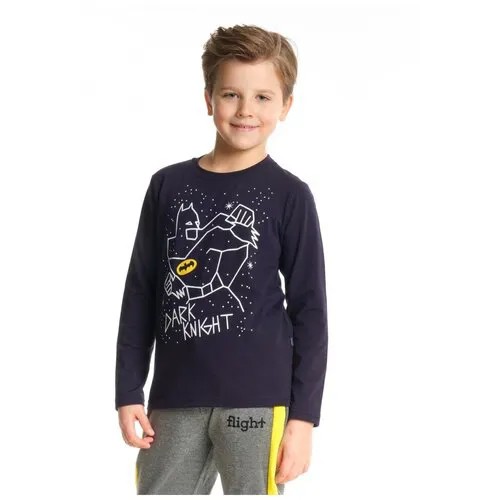 Лонгслив для мальчиков Mini Maxi, модель 6093, цвет синий, размер 140