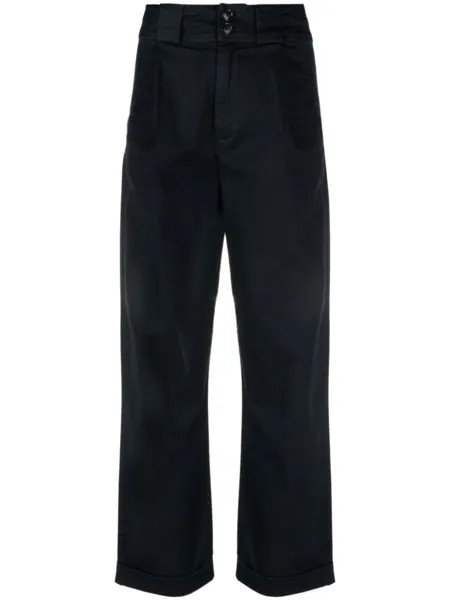 Woolrich широкие брюки с завышенной талией, синий