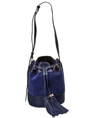 See By Chloé Vicki Женская сумка-мешок из замши и кожи, синяя