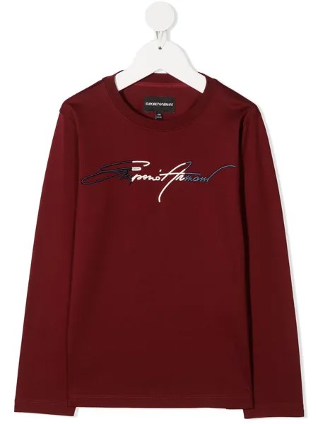 Emporio Armani Kids джемпер с длинными рукавами и логотипом