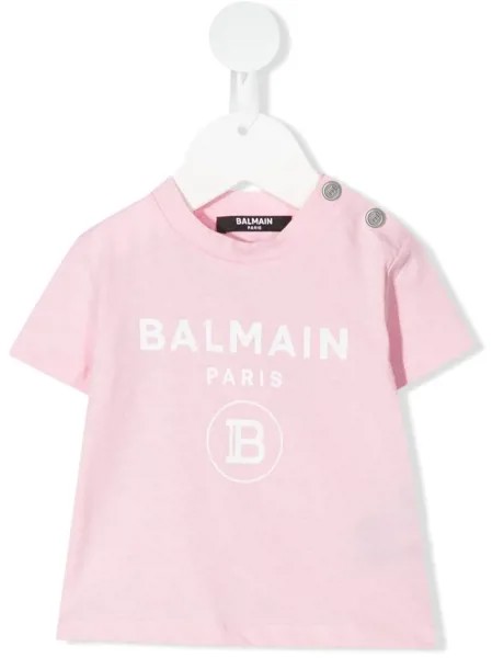 Balmain Kids футболка с логотипом