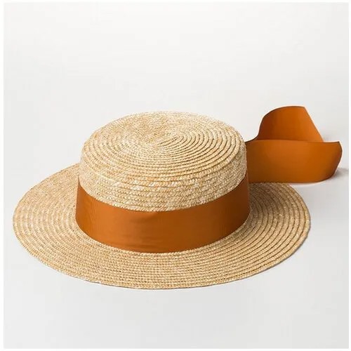 Шляпа , размер 56, оранжевый