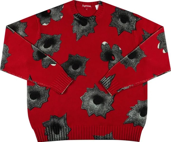Свитер Supreme x Nate Lowman Sweater 'Red', красный