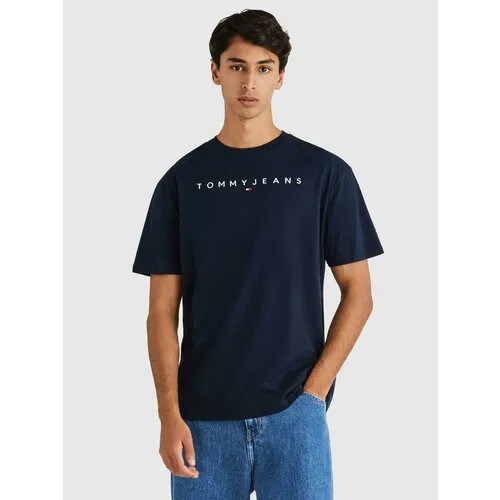 Футболка Tommy Jeans, размер 2XL, темно-синий