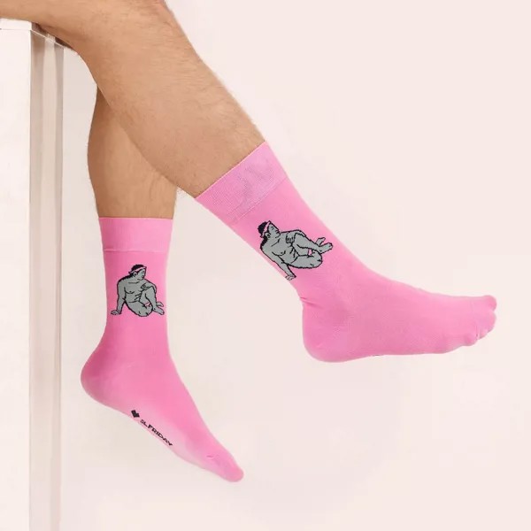 Носки мужские St. Friday Socks ps04 розовые 42-46